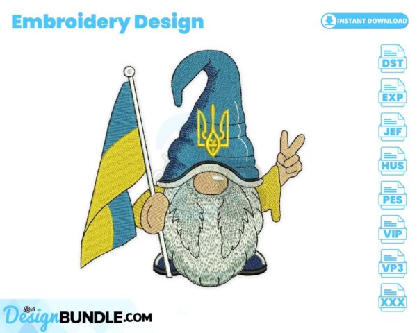 ukraine-gnome-embroidery-design