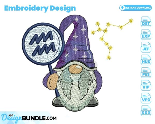 aquarius-horoscope-gnome-embroidery-design