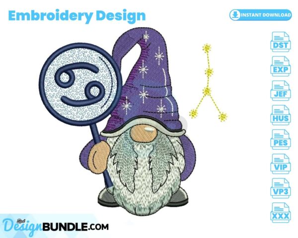 cancer-horoscope-gnome-embroidery-design