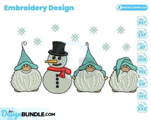 gnomes-with-snowman-embroidery-design