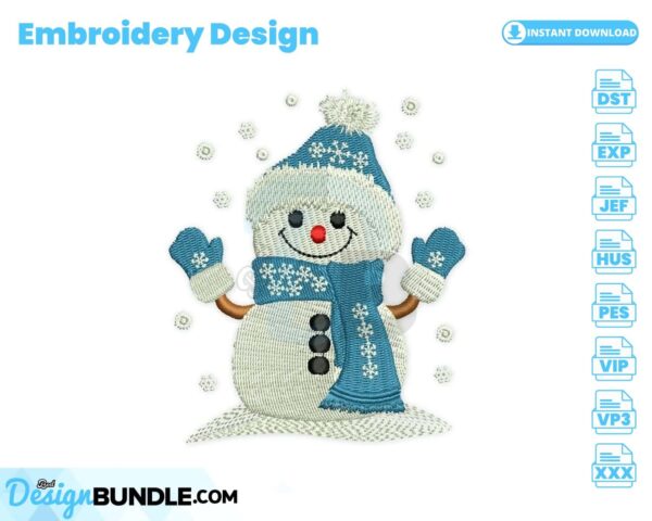 cute-snowman-embroidery-design