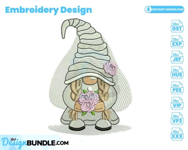 bride-gnome-embroidery-design