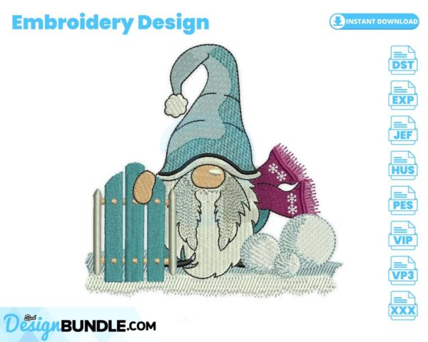 sled-gnome-embroidery-design