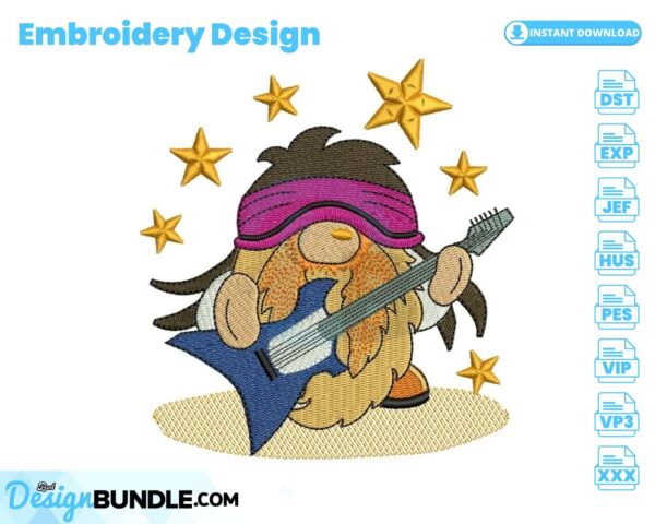 rock-star-gnome-embroidery-design