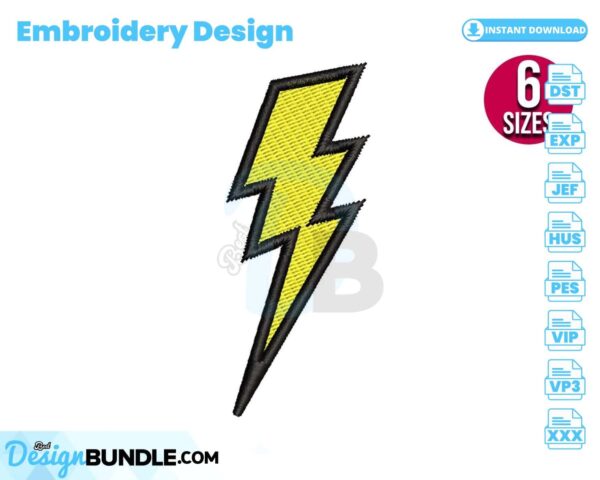 lightning-bolt-embroidery-design