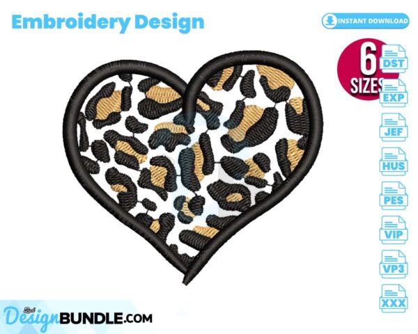 leopard-print-heart-embroidery-design