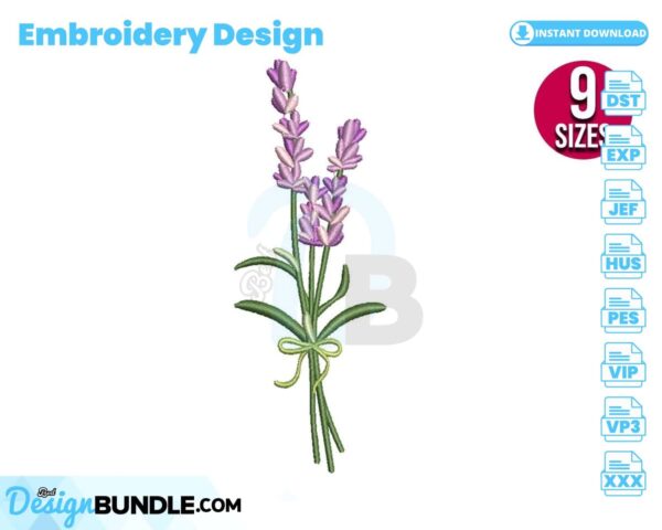 lavender-bouquet-embroidery-design