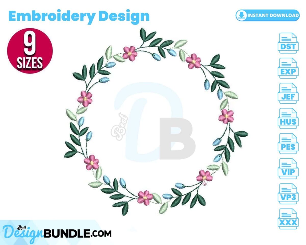 floral-wreath-embroidery-design