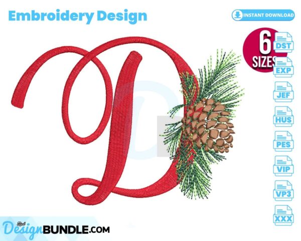 christmas-alphabet-letter-d-embroidery-design