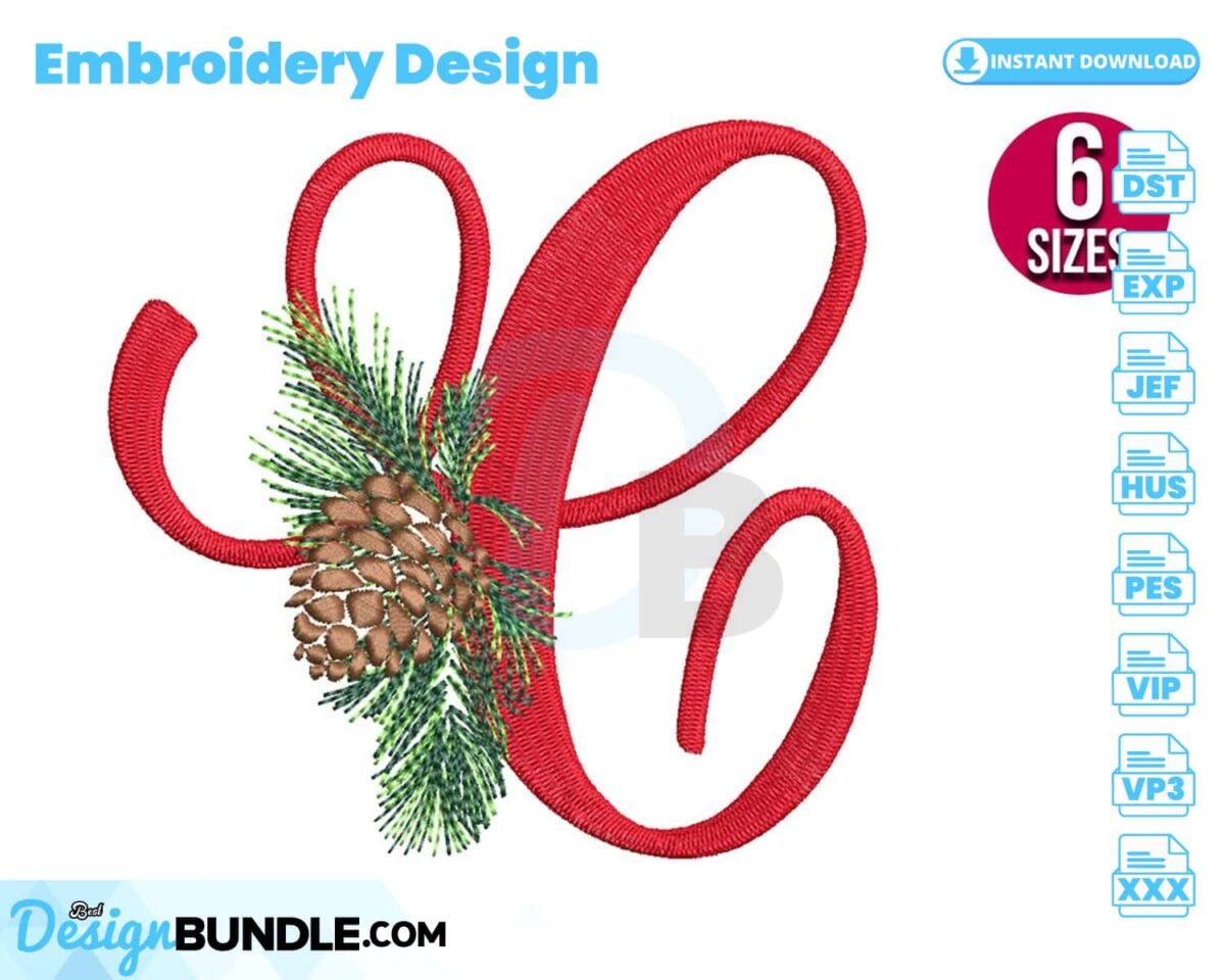 christmas-alphabet-letter-c-embroidery-design