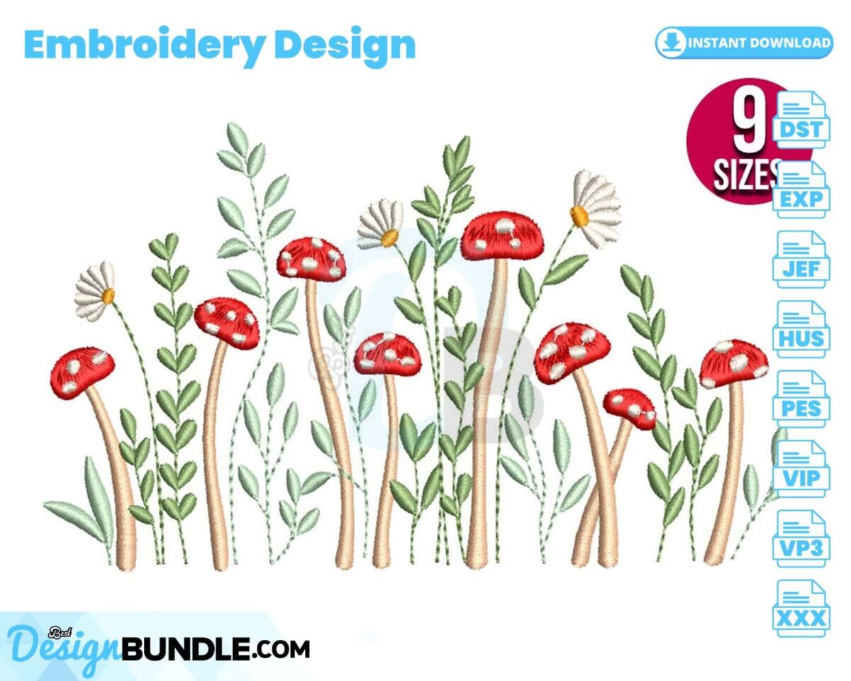 daisy-flowers-with-mushrooms-embroidery-design