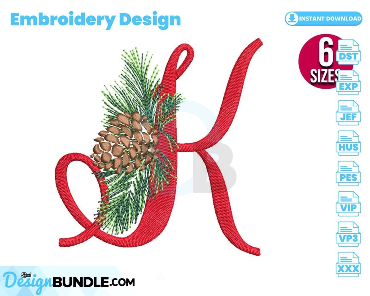 christmas-alphabet-k-letter-embroidery-design