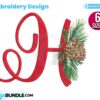 christmas-alphabet-h-letter-embroidery-design