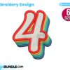 retro-number-four-embroidery-design