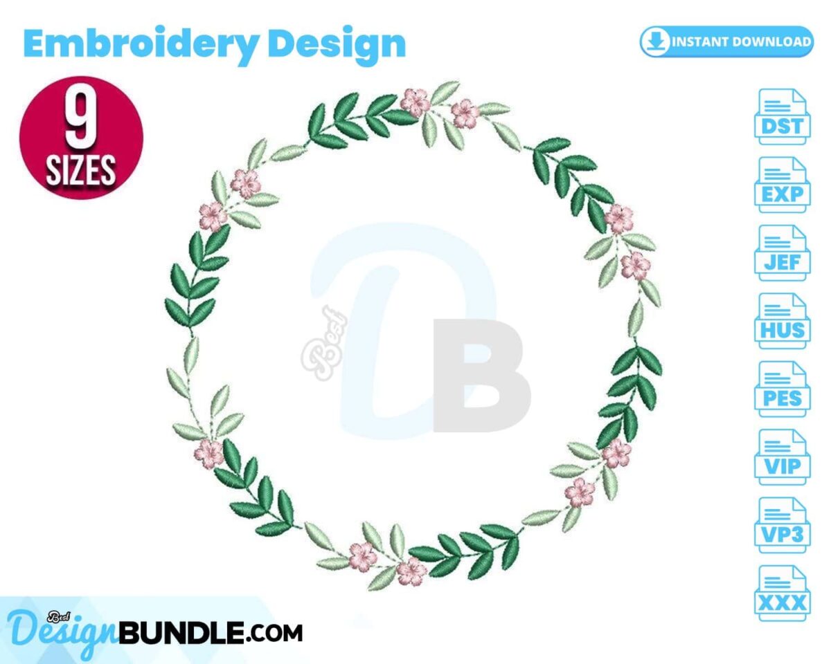 flower-wreath-embroidery-design