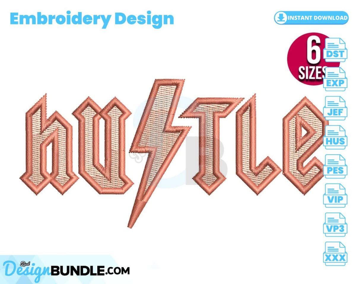 hustle-embroidery-design