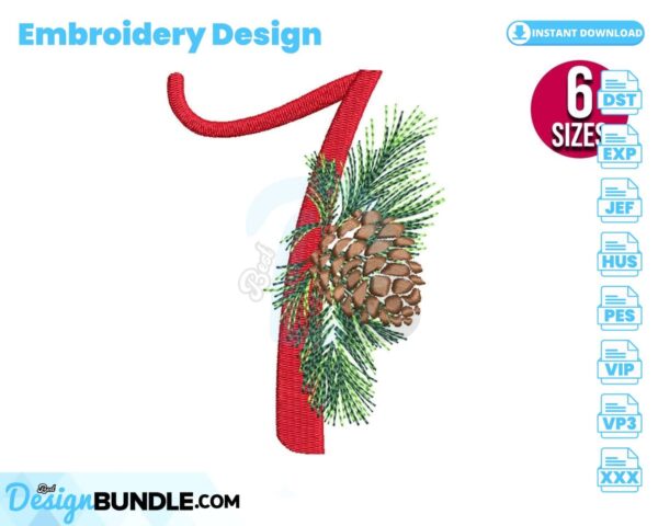 christmas-alphabet-number-seven-embroidery-design