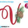 christmas-alphabet-letter-v-embroidery-design