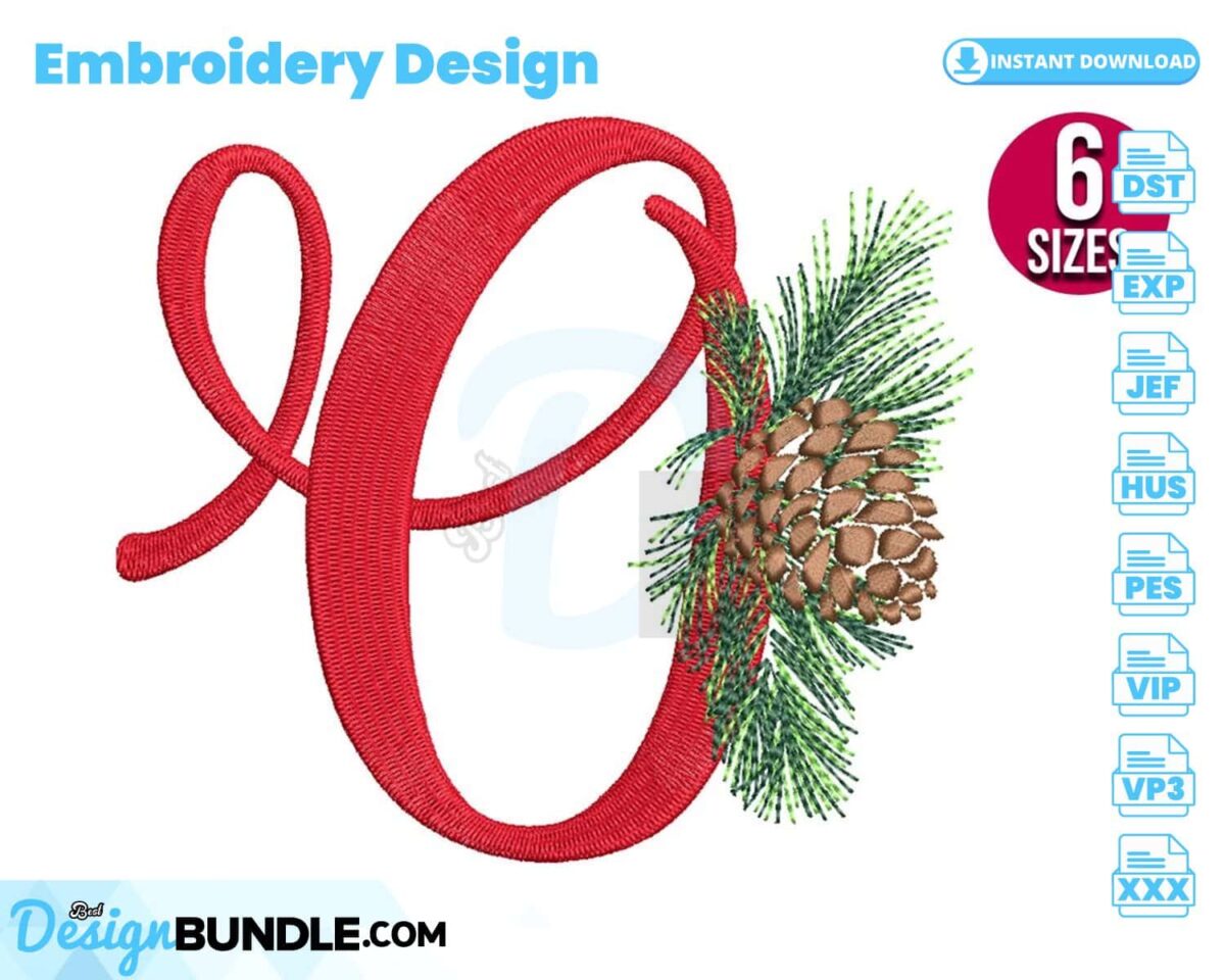 christmas-alphabet-o-letter-embroidery-design