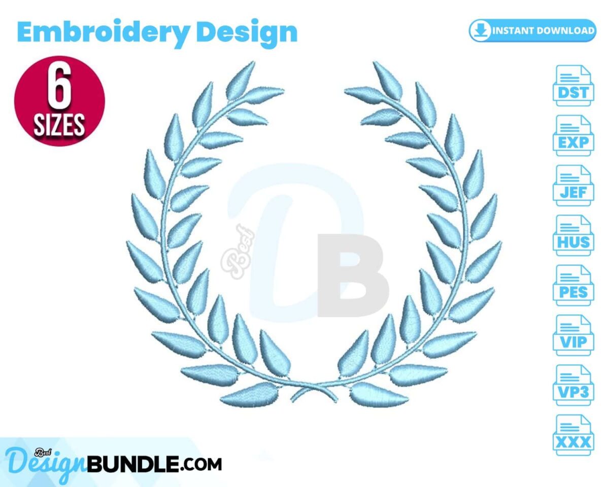 laurel-wreath-embroidery-design