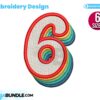 retro-number-six-embroidery-design