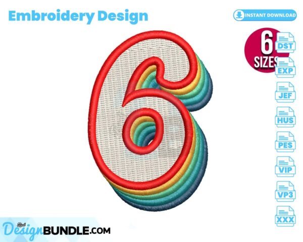 retro-number-six-embroidery-design