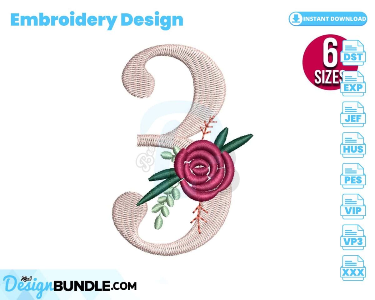 floral-number-3-embroidery-design