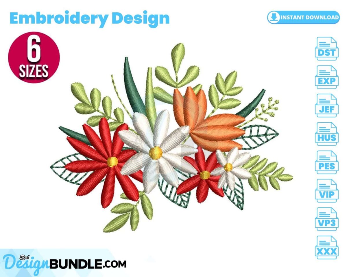 flower-bunch-embroidery-design