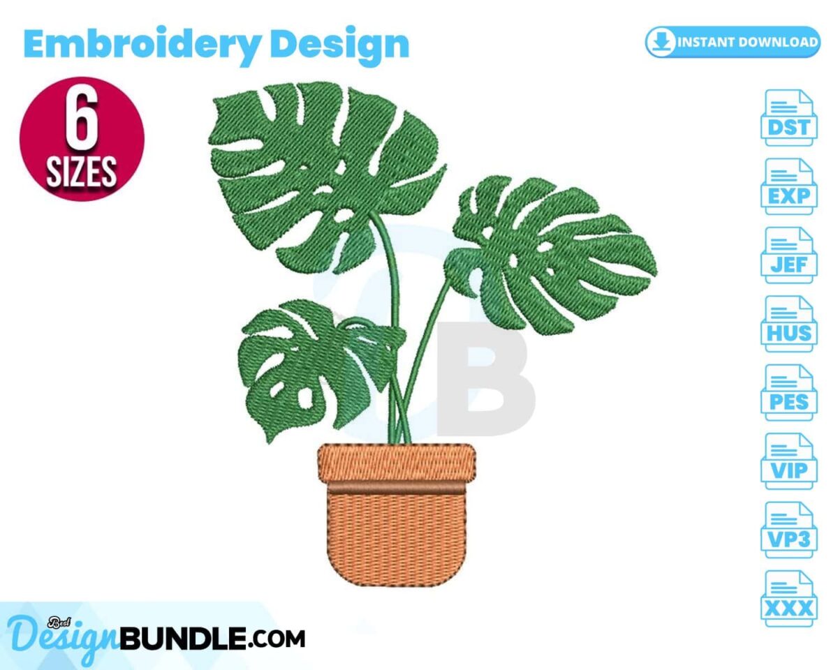 monstera-plant-embroidery-design