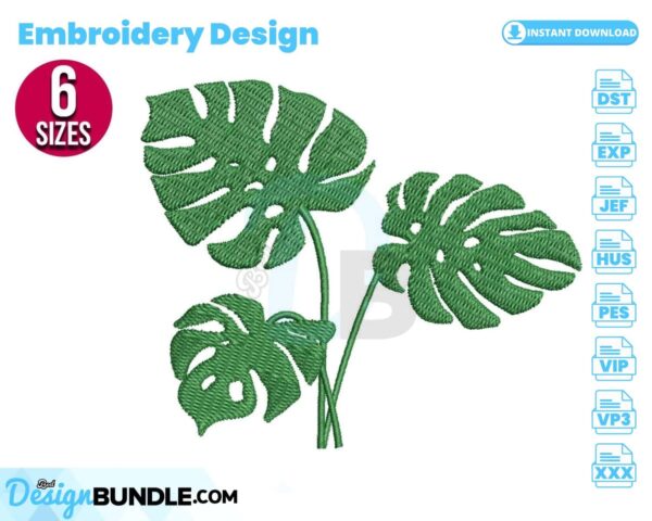 monstera-plant-embroidery-design