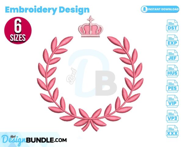 laurel-wreath-with-crown-embroidery-design