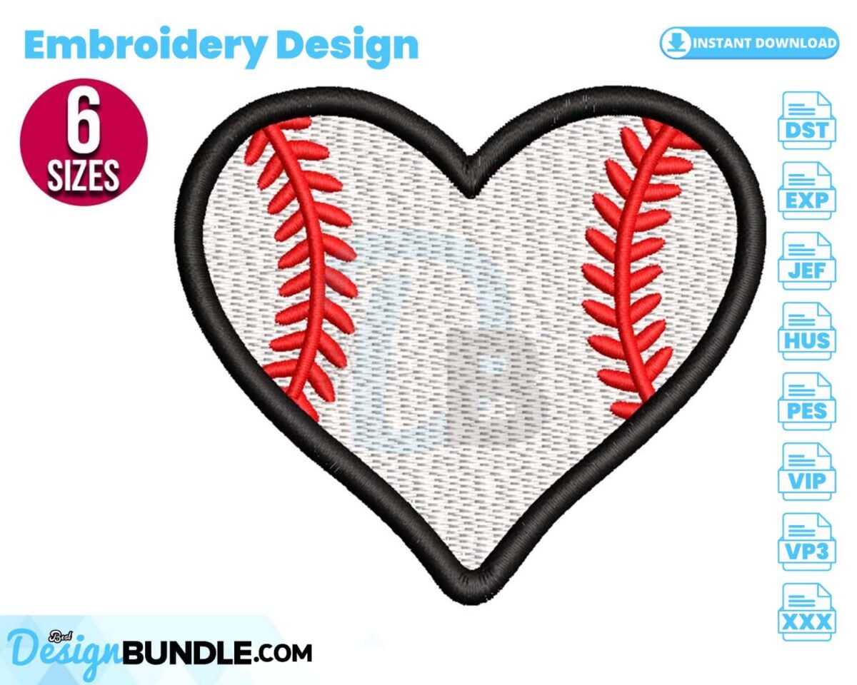 baseball-heart-embroidery-design