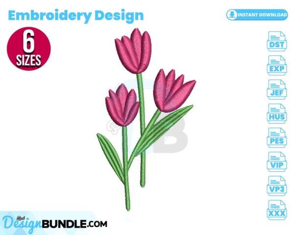 tulips-embroidery-design