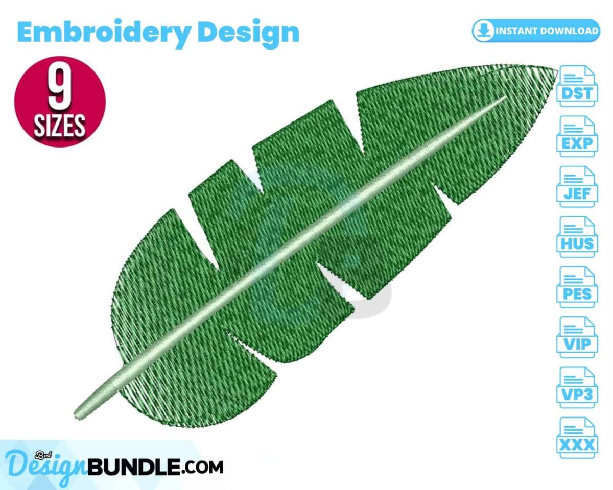tropical-leaf-embroidery-design