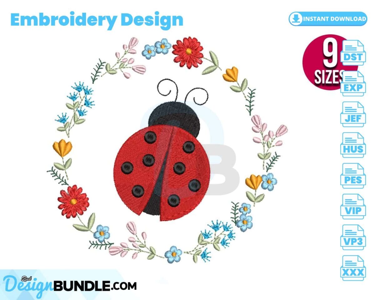 ladybug-floral-wreath-embroidery-design