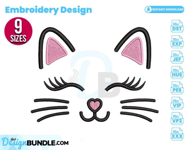 cat-face-embroidery-design