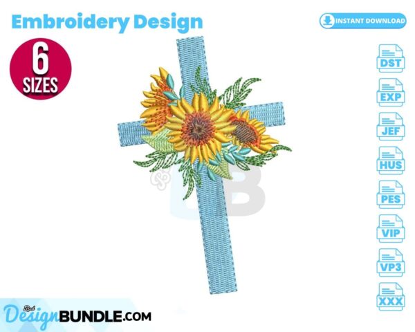 floral-cross-embroidery-design