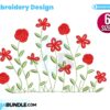 rose-with-wildflowers-embroidery-design