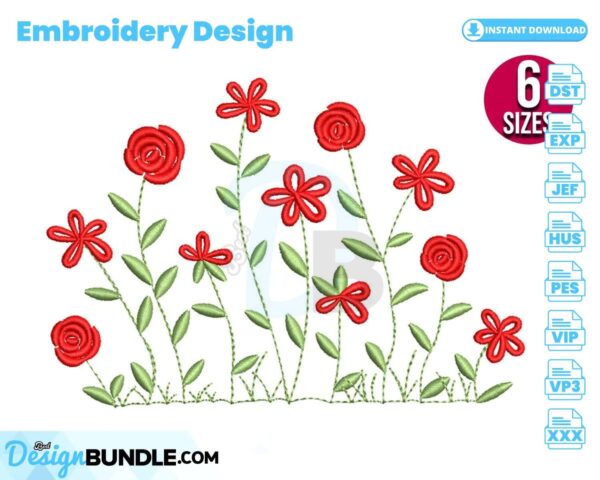 rose-with-wildflowers-embroidery-design