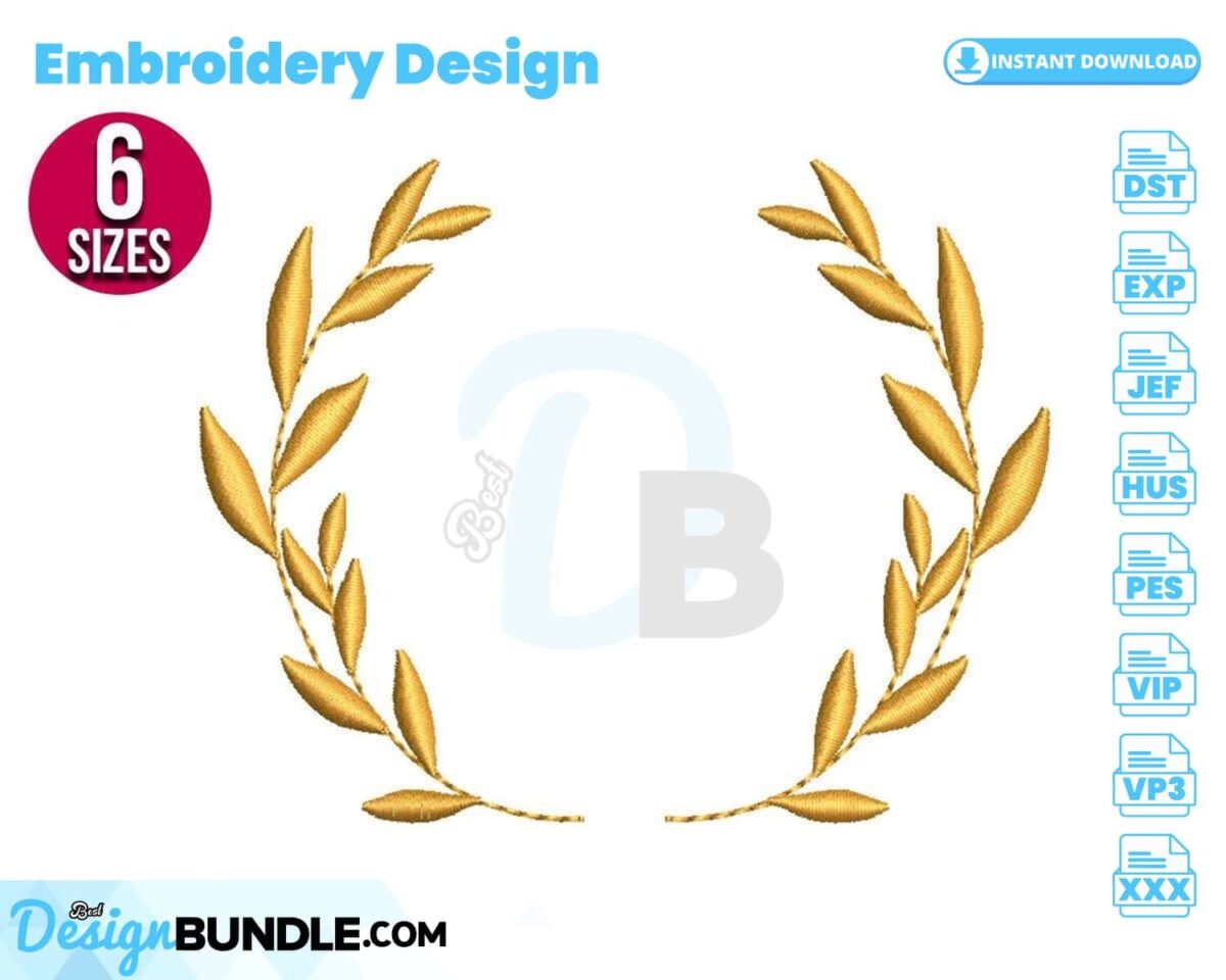 leaf-wreath-embroidery-design