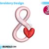 number-eight-with-heart-embroidery-design