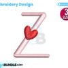 letter-z-with-heart-embroidery-design