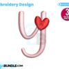 letter-y-with-heart-embroidery-design