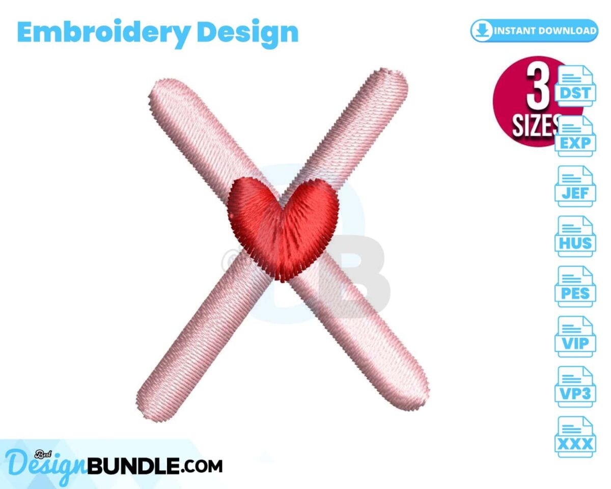 letter-x-with-heart-embroidery-design
