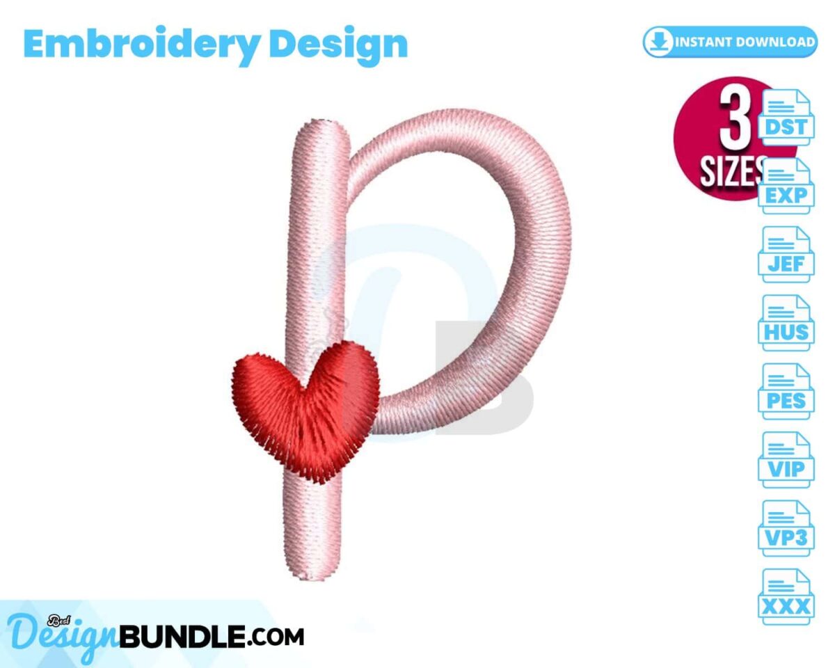 letter-p-with-heart-embroidery-design