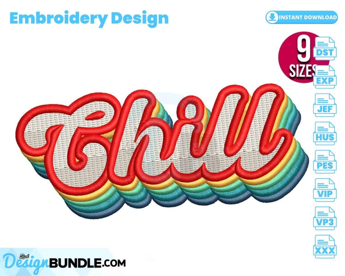 chill-retro-embroidery-design