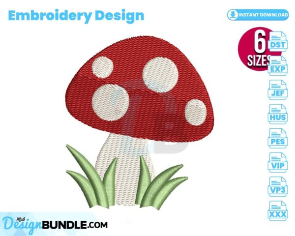 mushroom-embroidery-design
