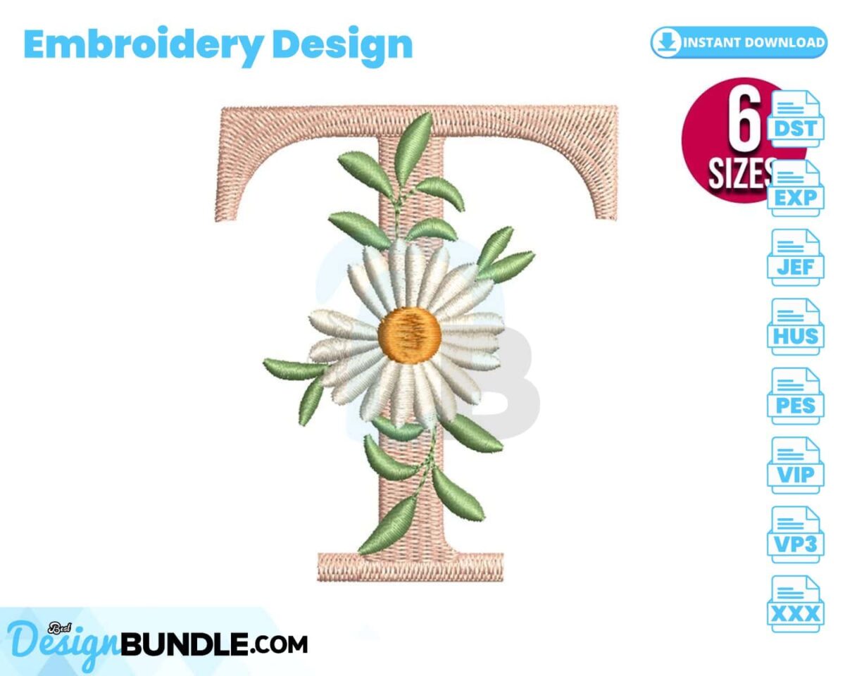daisy-alphabet-letter-t-embroidery-design