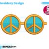 retro-sunglass-with-peace-sign-embroidery-design