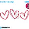 three-hearts-embroidery-design